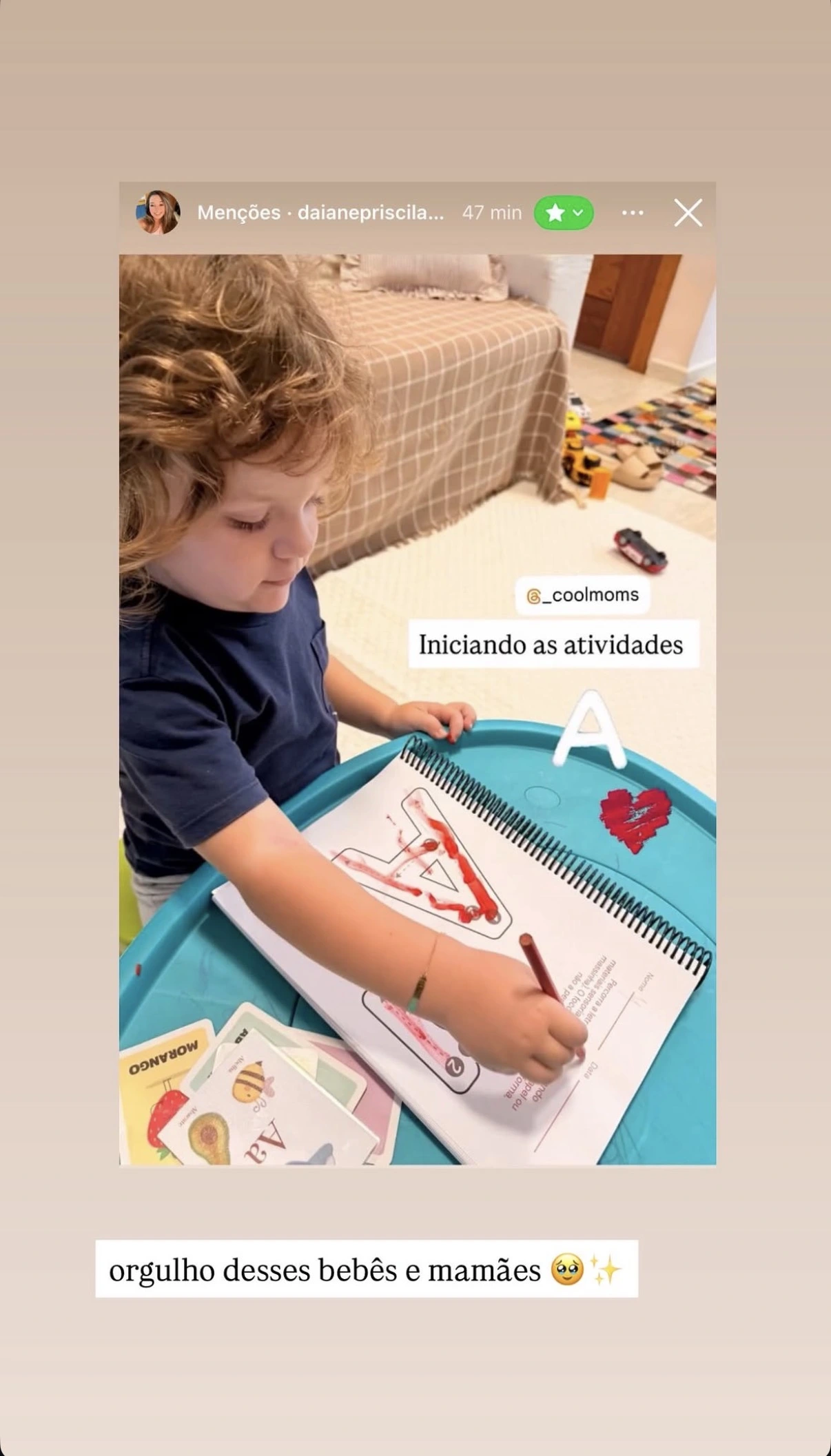 Depoimento de mãe