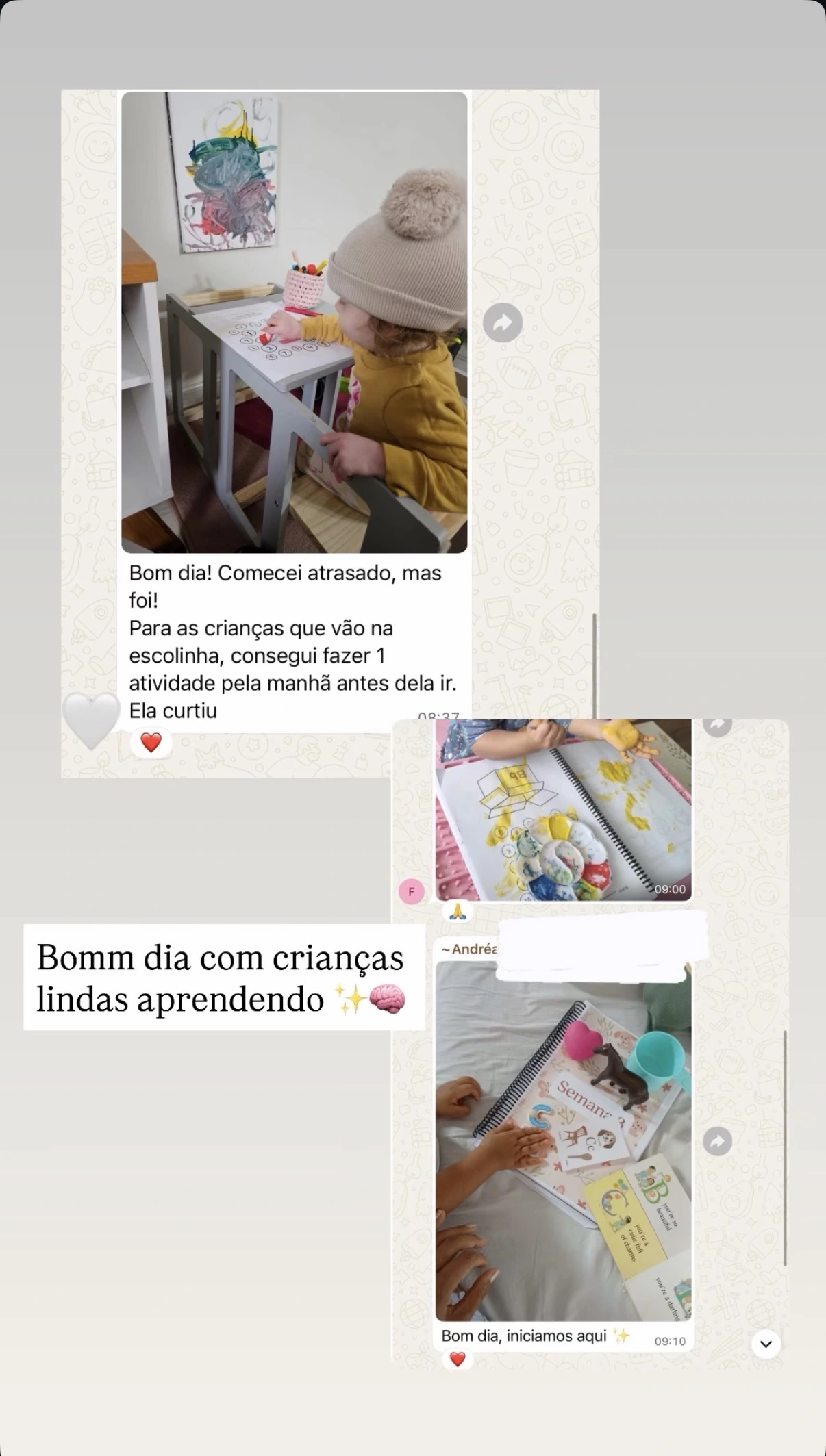 Depoimento de mãe