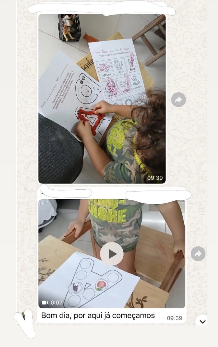Depoimento de mãe